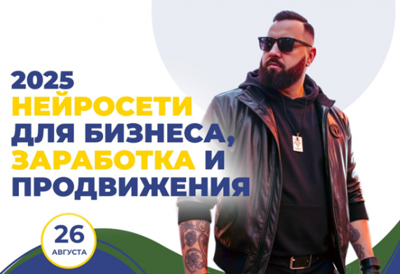 Семинар на тему: «AI для бизнеса, заработка и продвижения: зарабатывайте от 100k ₽/месяц с помощью ИИ!»