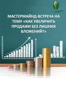 Мастермайнд-встреча на тему «Как увеличить продажи без лишних вложений?»